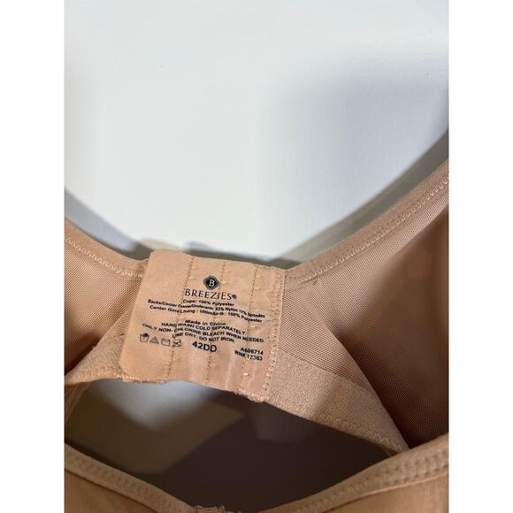 Breezies Smooth Perfection Underwire T Shirt Nude 42 DD Womens Soft Smooth - Picture 4 of 7